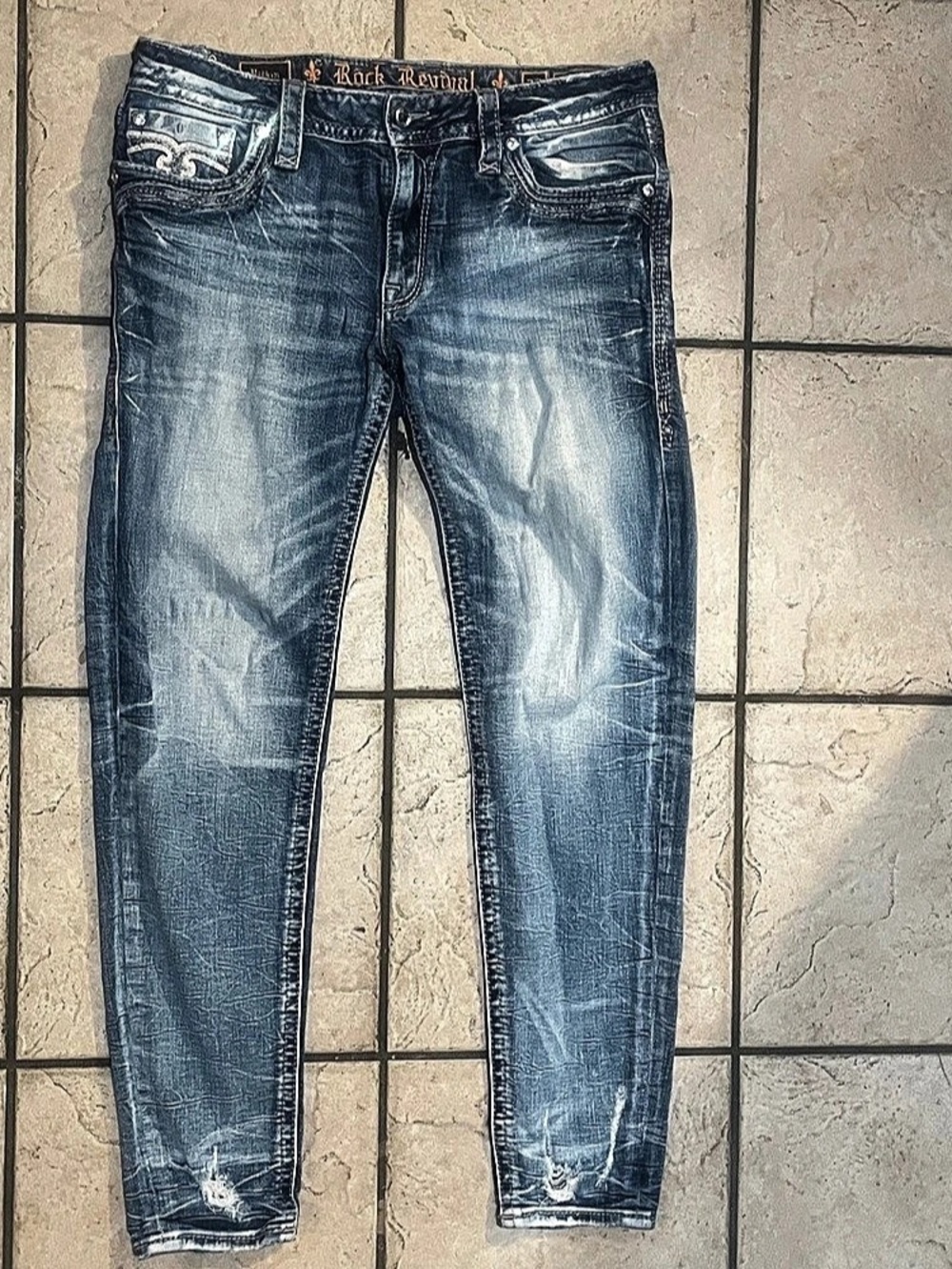 Rock Revival Pilkin Skinny Jeans Size 32